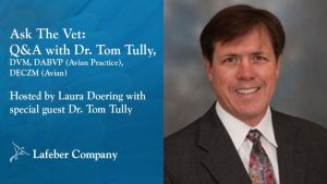 webinar slide promotes Dr. Tom Tully's Ask The Vet