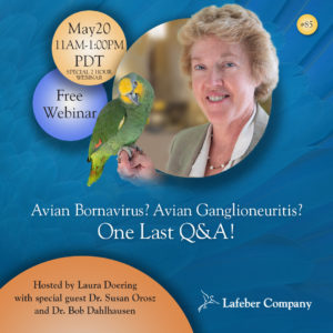 ***** POSTPONED ***** Webinar: Avian Bornavirus? Avian Ganglioneuritis?: One Last Q&A! Special 2 Hour Webinar