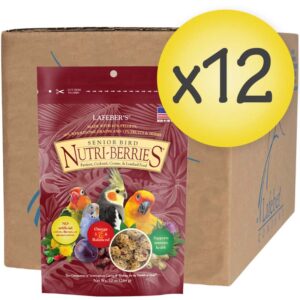 Case of 12 Senior Bird Nutri-Berries for Cockatiel 10 oz