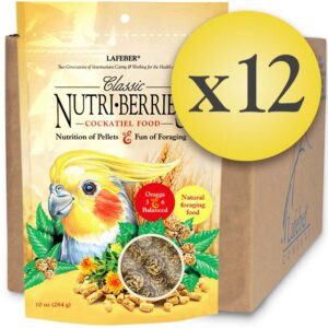 Case of 12 Cockatiel & Lovebird Nutri-Berries 10 oz