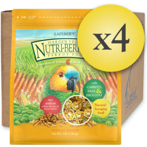 Case of 4 Garden Veggie Nutri-Berries for Parrots 3 lb (1.36 kg)
