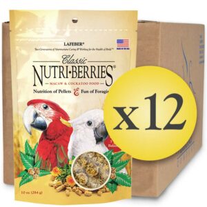 Case of 12 Macaw Nutri-Berries 10 oz