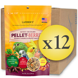 Case of 12 Pellet-Berries for Small Birds 10 oz