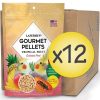 Case of 12 Cockatiel Tropical Fruit Gourmet Pellets 1.25 lbs