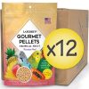 Case of 12 Parakeet Tropical Fruit Gourmet Pellets 1.25 lbs