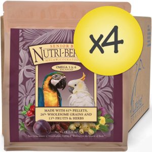 Case of 4 Senior Bird Nutri-Berries for Macaw and Cockatoo 3 lb