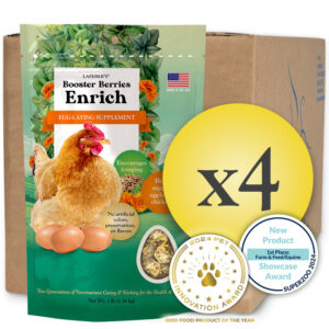 Case of 4 Booster Berries Enrich Chicken Supplement 3lb