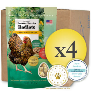 Case of 4 Booster Berries Radiate Chicken Supplement 3lb