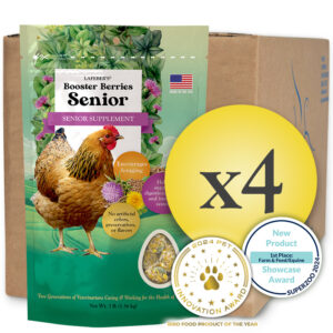 Case of 4 Booster Berries Senior Chicken Supplement 3lb