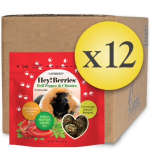 Case of 12 Hey!Berries Bell Pepper and Cilantro for Guinea Pigs 5 oz