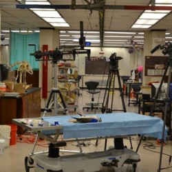 The Kansas State bandaging wetlab is wired for sound and recorded