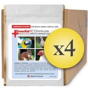 Case of 4 EmerAid Intensive Care Omnivore 2 Kilogram bag