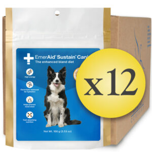 Case of 12 EmerAid Sustain Canine 100 g pouch