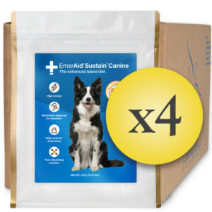 Case of 4 EmerAid Sustain Canine 2 kg pouch