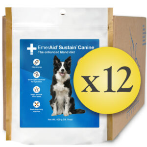 Case of 12 EmerAid Sustain Canine 400 g pouch