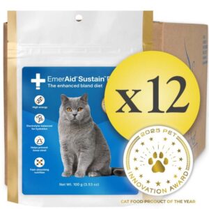 Case of 12 EmerAid Sustain Feline 100 g pouch