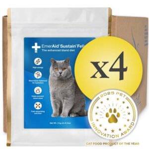 Case of 4 EmerAid Sustain Feline 2 kg pouch