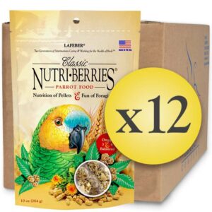 Case of 12 Parrot Nutri-Berries 10oz (284g)