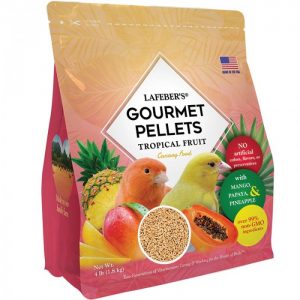 side- Canary Tropical Fruit Gourmet Pellets 4 lbs (1.8 kg)