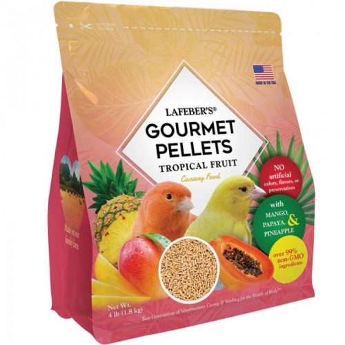 side- Canary Tropical Fruit Gourmet Pellets 4 lbs (1.8 kg)