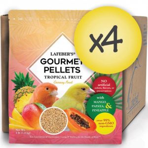 Case of 4 Canary Tropical Fruit Gourmet Pellets 4 lbs (1.8 kg)