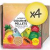 Case of 4 Parakeet Tropical Fruit Gourmet Pellets 4 lbs (1.8 kg)