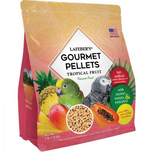 side- Parrot Tropical Fruit Gourmet Pellets 4 lbs (1.8 kg)