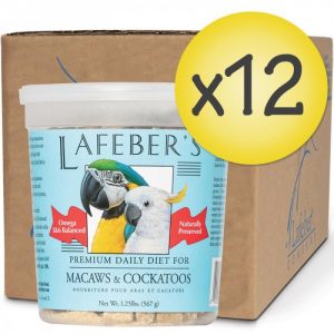 Case of 12 Macaw and Cockatoo Pellets 1.25 lb (567 g)