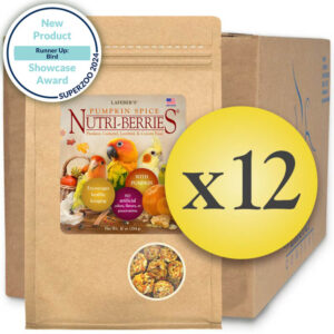 Case of 12 LIMITED EDITION Pumpkin Spice Nutri-Berries for Small Birds 10oz (284g)