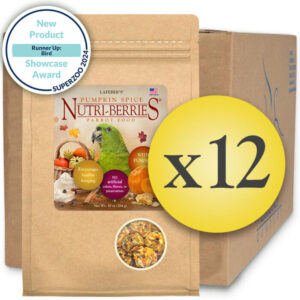 Case of 12 LIMITED EDITION Spice Pumpkin Nutri-Berries for Parrots 10oz (284g)