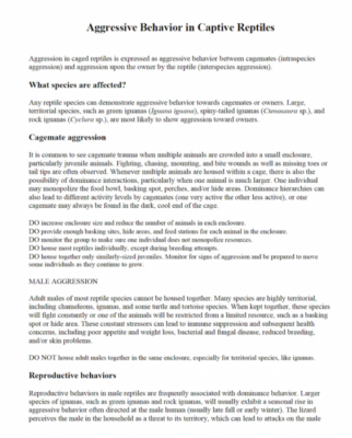 Aggression Handout Thumbnail 