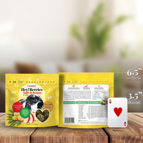 Case of 12 Hey!Berries Apple and Banana for Rabbits 5 oz (142 g ...