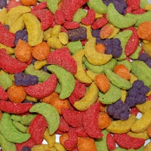 Les aliments extrudés peuvent être fabriqués avec une diversité de couleur et de forme