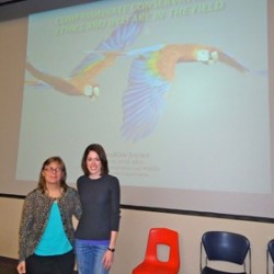 Dr. LoraKim Joyner and the University of Illinois student representative, Melissa Elliott