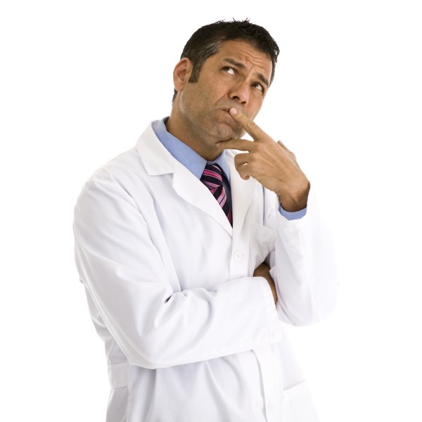 pensive doctor