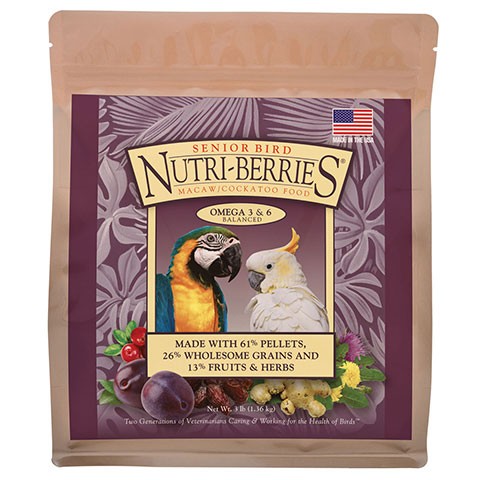 Senior Bird Nutri-Berries for Macaw and Cockatoo