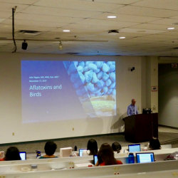 Veterinary toxicologist, John Tegzes, speaks on Aflatoxicosis in Birds to the Student Chapter of the American Association of Avian Pathologists at Western University of Health Sciences
