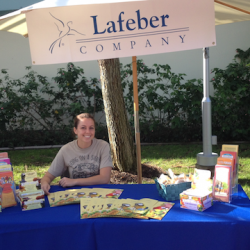 Lafeber Company was a sponsor of Open House at Western University of Health Sciences. Shown here, a very happy student representative!