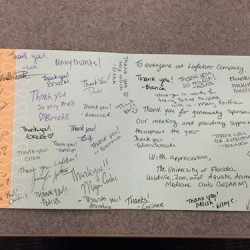 Lovely THANK YOU card from The University of Florida WZAAM