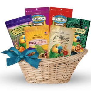 Parrot food assortment basket