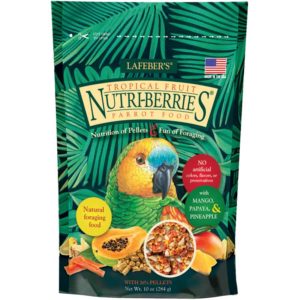 Tropical Fruit Nutri-Berries for parrots front of package