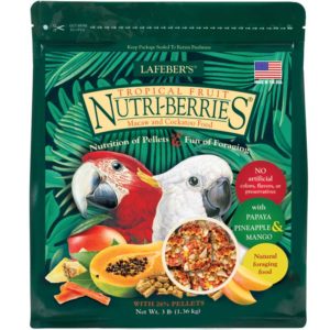 82662 front of bag of Tropical Fruit Nutri-Berries for macaws and cockatoos
